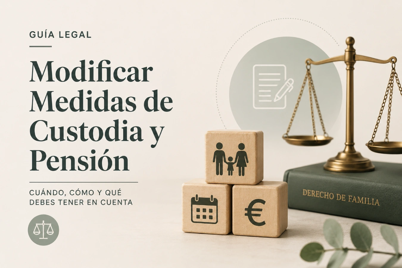 Revisión jurídica de medidas de custodia y pensión de alimentos